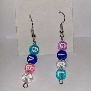 Letter earrings